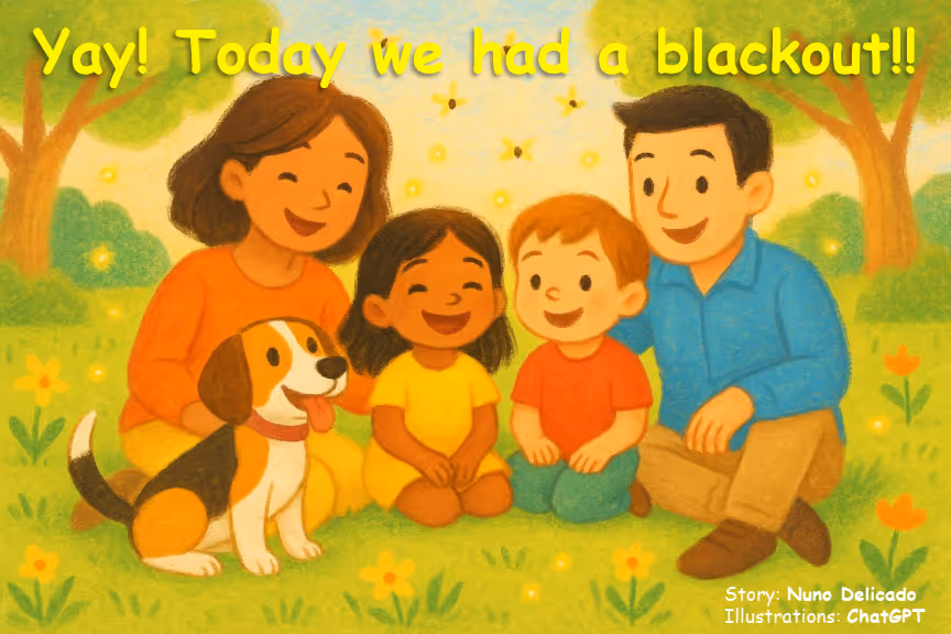 Yay! Today we had a blackout!