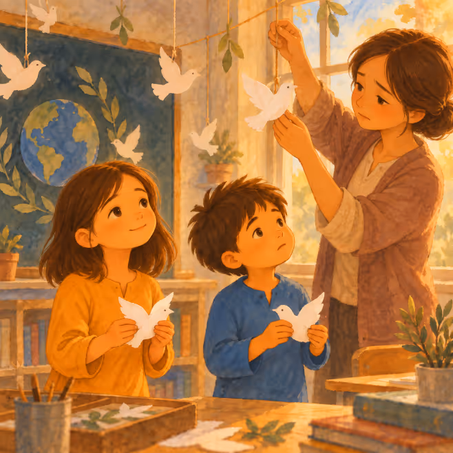 International Day of Peace - Aya and Luca